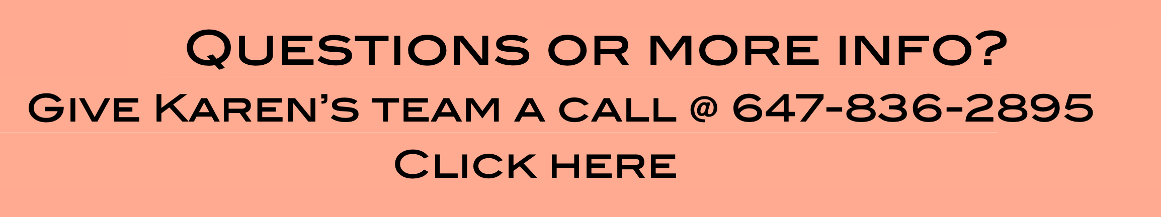 Questions or more info